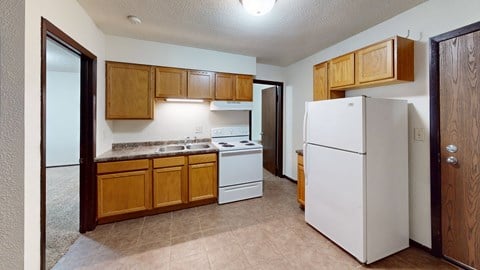 Floor plan for 1 bed, 1 bath, 410 sqft